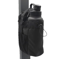 Magnetic Gym Water Bottle Crossbody Bag All Black