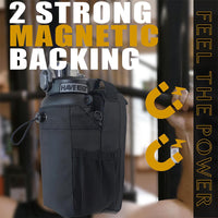 Magnetic Gym Water Bottle Crossbody Bag All Black