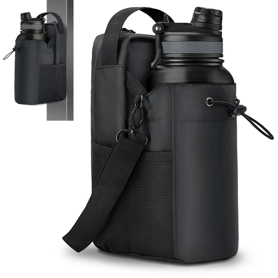 Magnetic Gym Water Bottle & Crossbody Bag