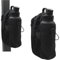 Magnetic Gym Water Bottle Crossbody Bag All Black